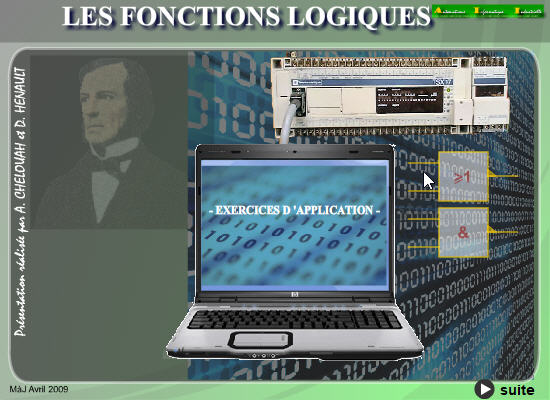 Exercices sur les fonctions logiques