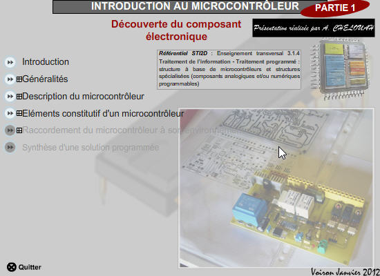 Cours sur le microcontrôleur - généralités